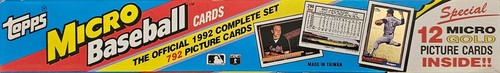 1992 topps micro baseball - 1992,