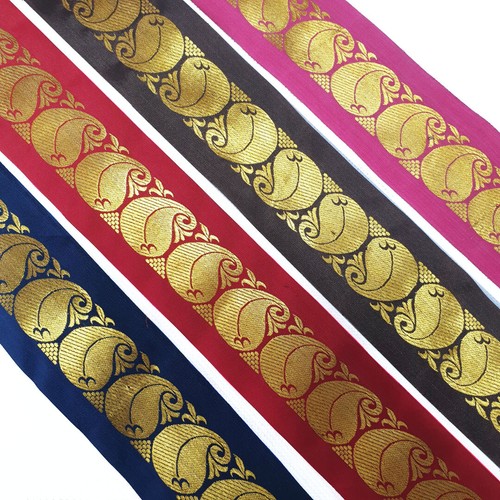 Indian paisley jacquard - paisley, satin