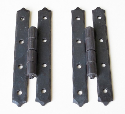Pair black wrought - wrought, iron