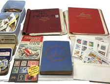 Collection Vintage Stamp Albums x3 + Used GB & World Stamps Albums Plus Job Lot