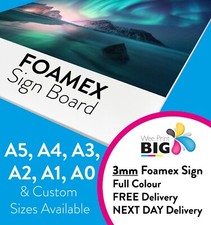 Foamex Sign Foam Board 3mm Printed Full Colour Rigid Plastic Board, Welcome Sign