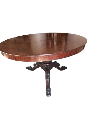 Antique victorian loo mahogany - victorian,