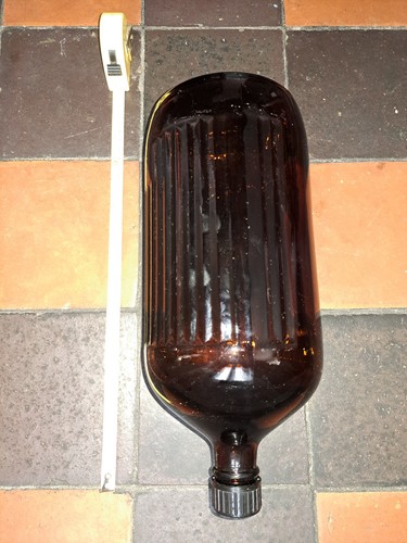 Antique brown glass ribbed - antique,
