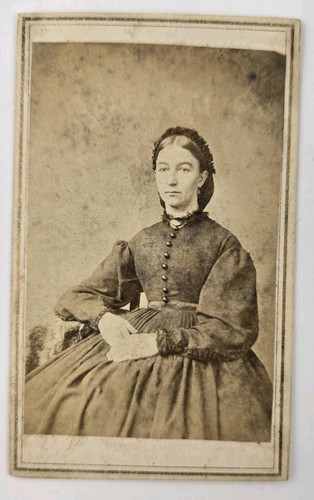 Antique cdv photo young - antique,