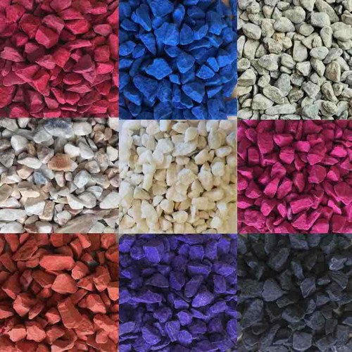 Decorative colour garden stone - colour,