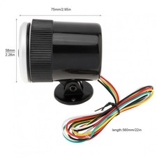 2'' 52mm Rev Counter 0-8000 RPM Tachometer Tacho Gauge Meter with Holder Cup UK