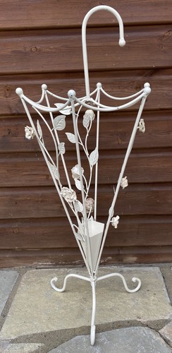Umbrella stand white - stand, metal