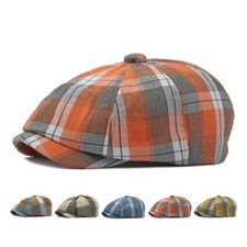 Men's Women's Plaid Newsboy