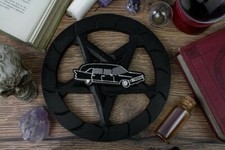 BLACK HEARSE Iron On Patch