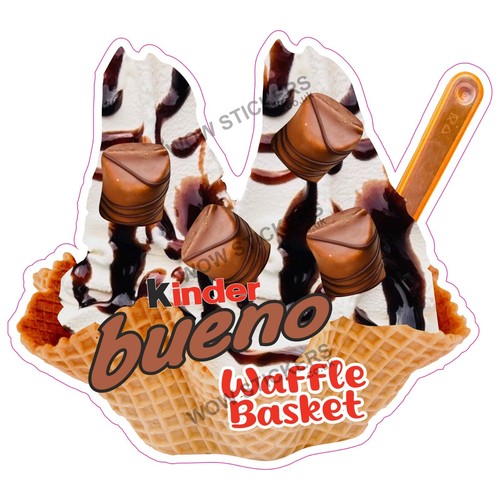 Ice cream van sticker kinder - cream,