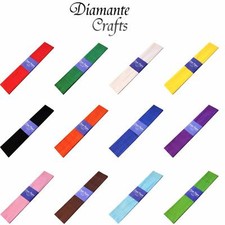 Crepe Paper Sheets 3m x 0.5m Colourfast Acid Free - Choose Quantity & Colours
