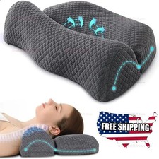 Cervical Memory Foam Pillow Orthopedic Neck Support Side Sleeper Ergonomic Bed