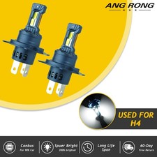 2pcs 65W H4 9003 SMD CSP LED