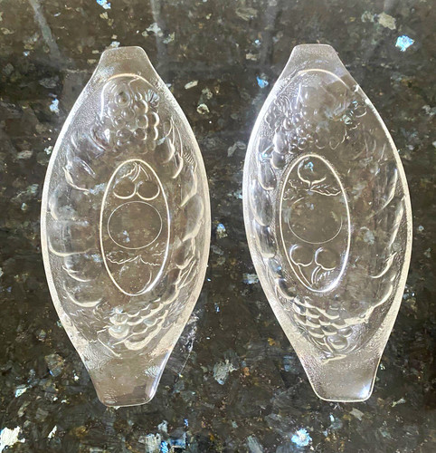Set vintage clear glass - vintage,