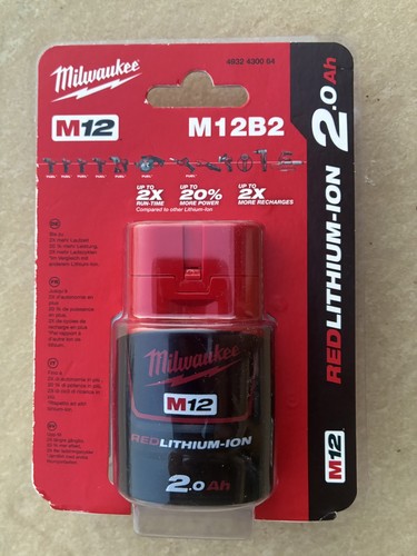 Milwaukee m12 12v 0ah m12b2 - milwaukee, 2.0ah