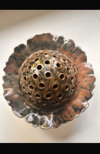 Ceramic flower frog - flower, pottery