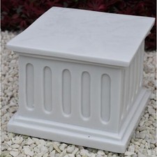 Dinova large white plinth urn - dinova,