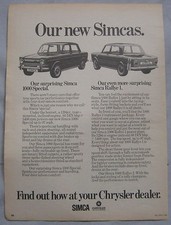 1972 Simca 1000 Special &