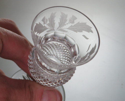 Edinburgh crystal thistle cut - edinburgh,
