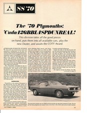 1970 PLYMOUTH MUSCLE ~