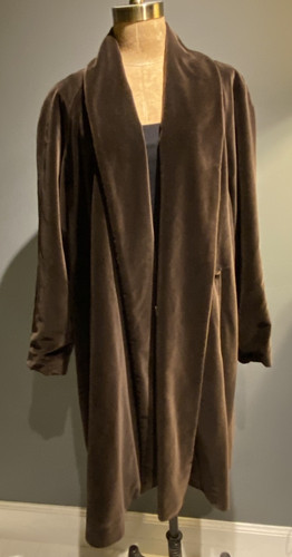 Vintage brown cotton velvet - cotton,