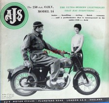 A.J.S. Motor Cycles '250cc Model 14' Advert - 26/02/59 Magazine Cover Print
