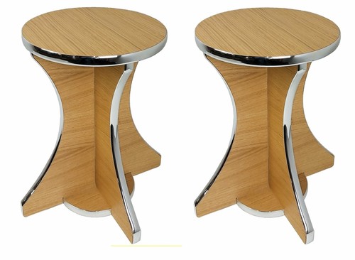 Retro arcade stools oak - stools, &