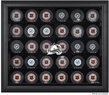 Colorado Avalanche 30-Puck Black Display Case