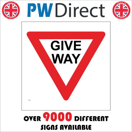 Sign give way - sign, roundabout