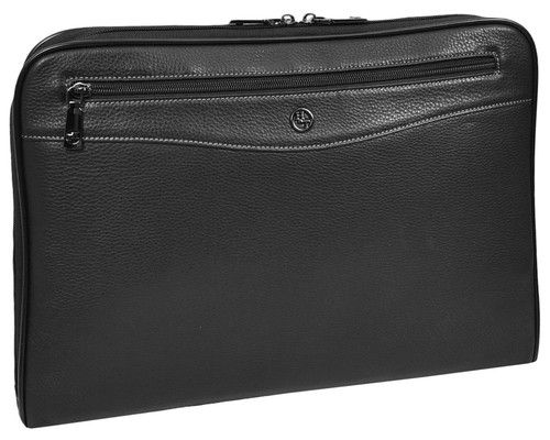 Real leather portfolio case - leather,