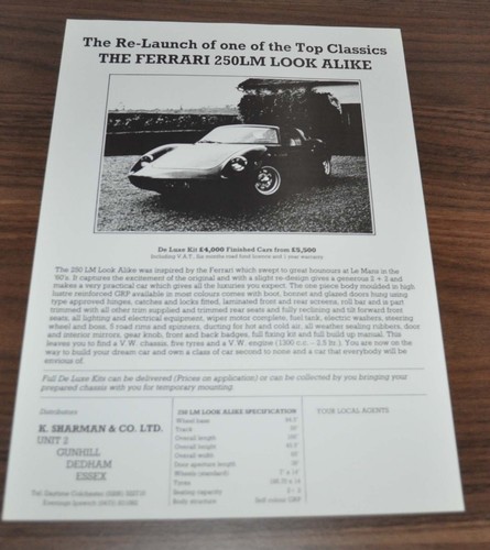 Ferrari 250lm look alike - look,