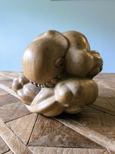 Vintage Wooden 5" Hand Carved