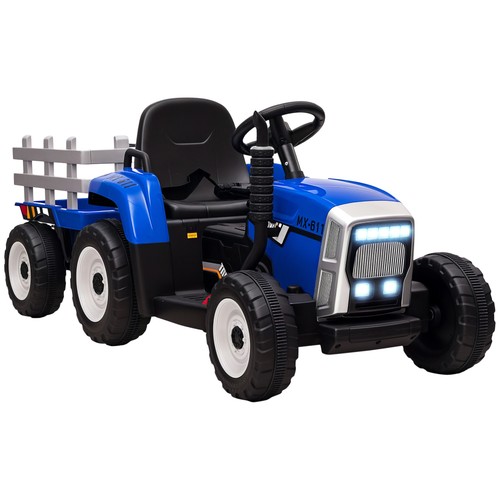 Homcom ride tractor - ride, with