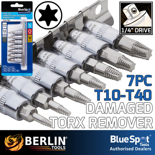 Torx extractor set - torx, 1/4"