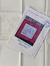 Lynette Anderson pre printed Stitchery panel . Best Friends. The Patchwork Angel