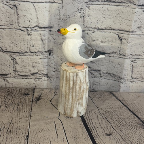 20cm seagull wooden bird - wooden,