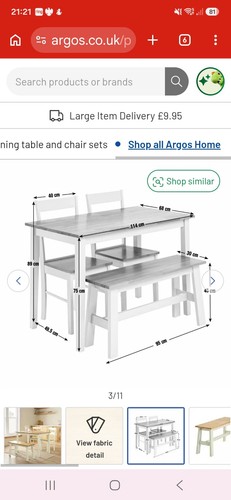 Argos home chicago cream - argos, &