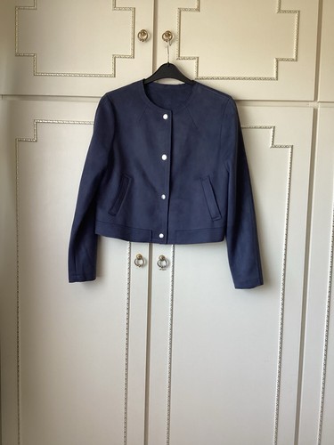 Ladies blue suede effect box - ladies,