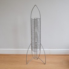 Vintage Rocket Shaped CD Rack