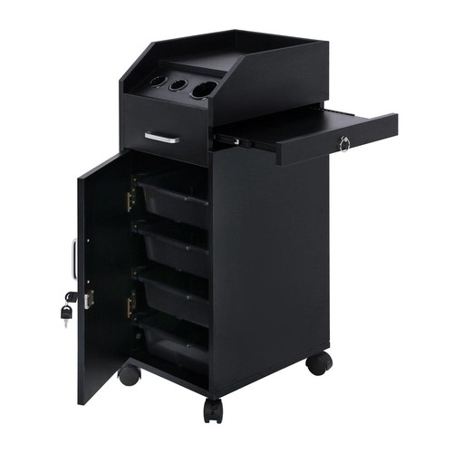 Salon cart trolley - 4, storage