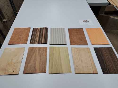 Wood veneer sample pack 10 - pack,