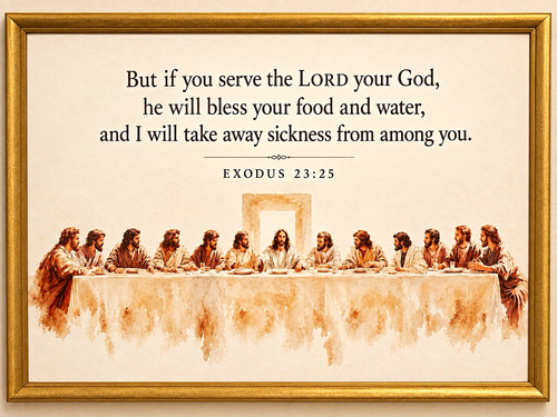 Last supper wall print - last,
