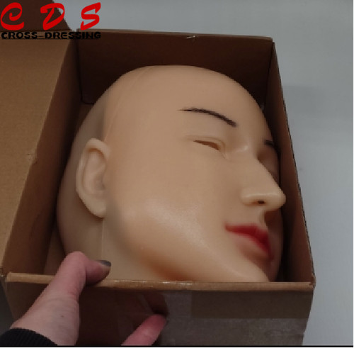 Realistic silicone female mask - silicone,