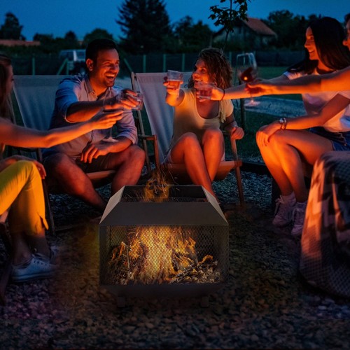 Black square outdoor - black,