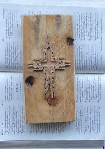 Wooden wall hanging cross - hanging,