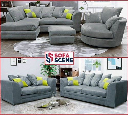 Velvet fabric sofa - velvet, 3