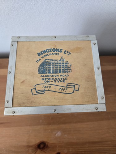 Ringtons wooden tea caddy - ringtons,