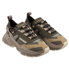 DOLCE & GABBANA DG Logo Low-Top Sneaker Shoes DAYMASTER Beige Khaki 42 US 9