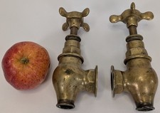 Set Of 2 Antique Brass
