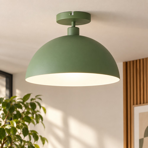 Green mushroom ceiling light - ceiling,